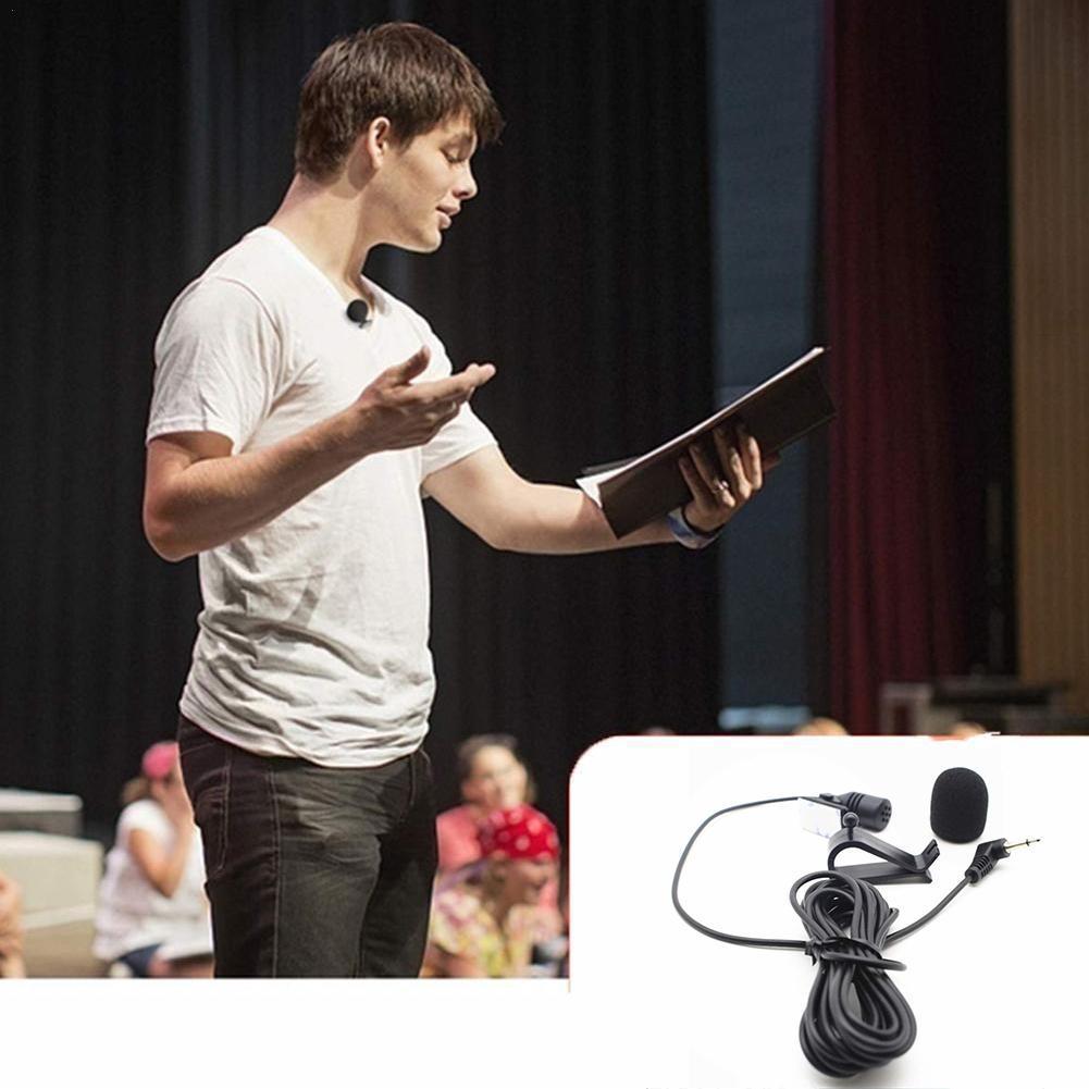 Professionals Car Audio Microphone 3.5mm Jack Plug Mic Mini Microphone Wired DVD Long Stereo 3m External Radio For Auto A7J9