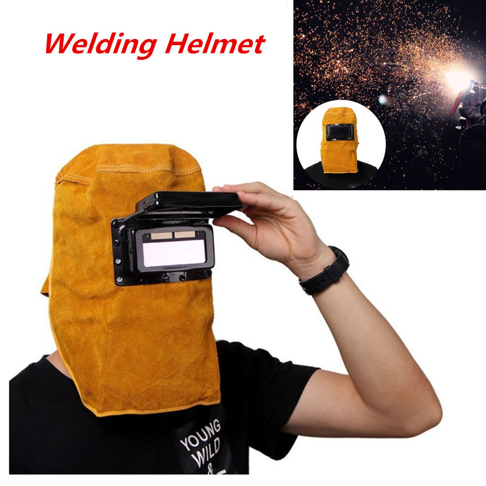 Solar automatisk svejsehjelm svejsemaske hovedmonterede briller lys filter svejsehætte beskyttelseshjelm flad flip halv