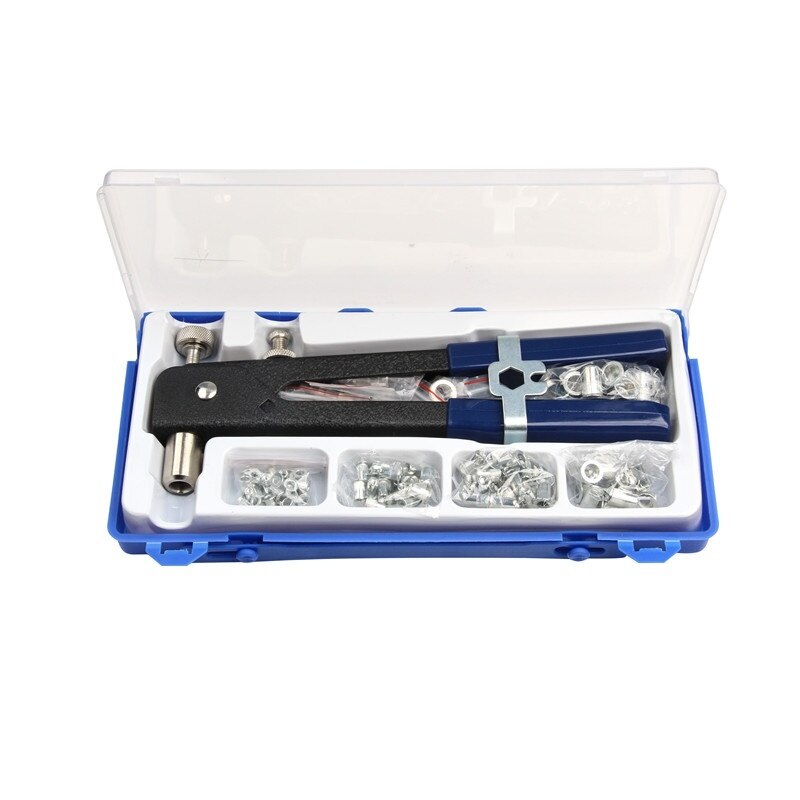 Blind Hand Klinknagel Noten Schroefdraad Insert Rivet Tool Klinkhamer Gun met Nutsert Klinken Huishoudelijke Reparatie Tools Set 86Pcs M3-M8
