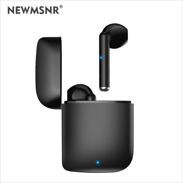 Newmsnr Hi-Fi Sound Bluetooth Earphone Bluetooth5.1 Wireless Earbuds Waterproof & Sweatproof Earphones With Mic Original Headset: Black