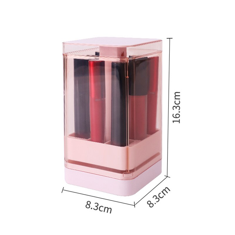 Transparent Cosmetic Storage Rack Shelf Makeup Desktop Storage Case Dustproof Table Desk Cosmetic Holder Organizer 8/12 Grid: Style 3