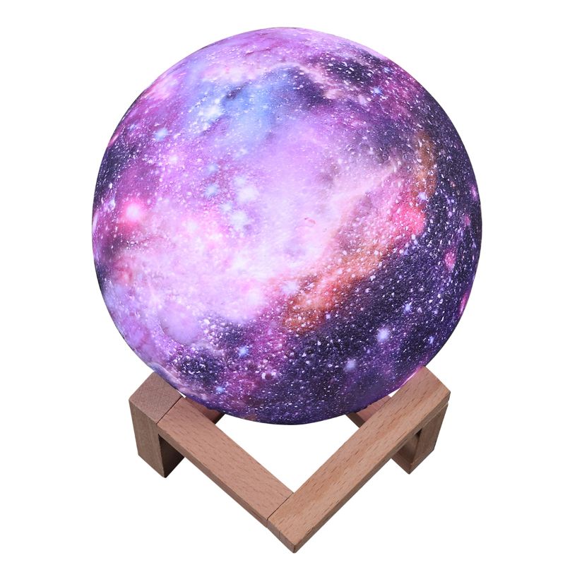Maanlamp 3d print nachtlampje led sterrenhemel kinderkamer woondecoratie