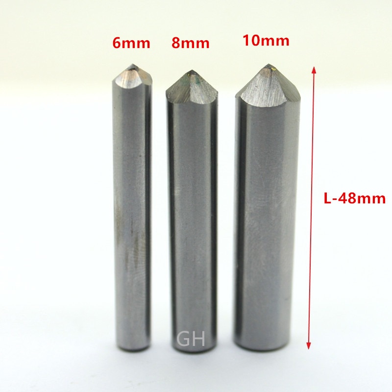 Ferramentas de gravação a diamante, fricção de letras, gravadores de quatro lados, escultura em diamante, fresa cnc, acabamento de roda de moagem, 1 peça