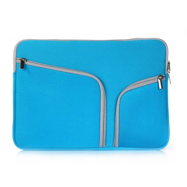 Laptop Sleeve For Macbook Pro Air Retina 11 12 13 15 inch Notebook Bag Pouch Double Pocket Zipper A1706 A1707 A1770 A1932: Blue / For Macbook 15 inch