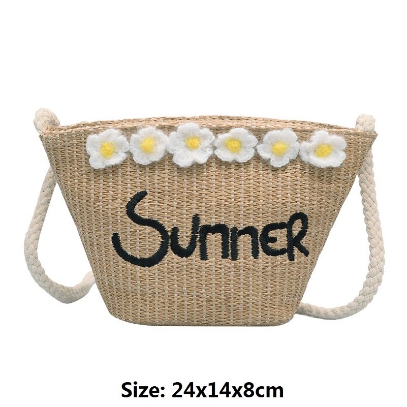 Sac à main Vintage tricoté en paille pour femme, idéal pour l'été, idéal pour la plage, idéal pour le voyage, fait à la main,: Type B Camel