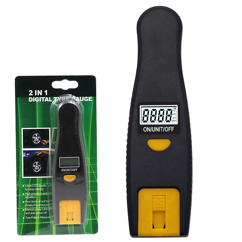 Tire pressure gauge 0-100 PSI Backlight High-precision digital tire pressure monitoring car tire: ruler package