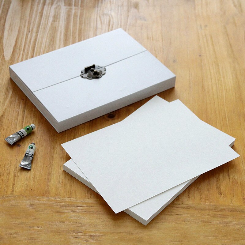 A4 blank page 350g sketch watercolor paper water-soluble color painting paper gouache paper box package art supplies
