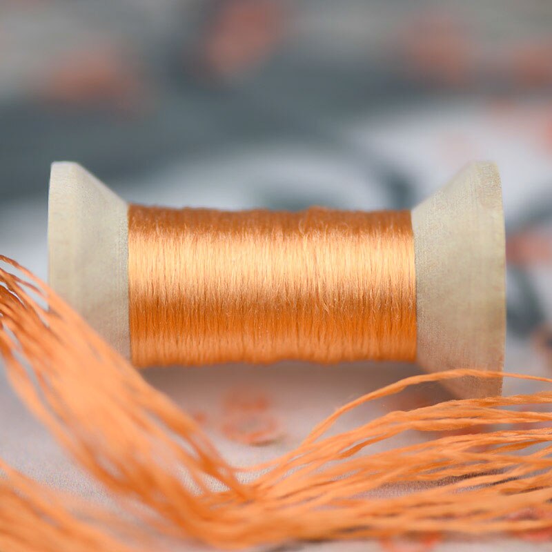 Reddish brown embroidery thread/practical mini spool/suzhou embroidery thread /DIY common thread: 5
