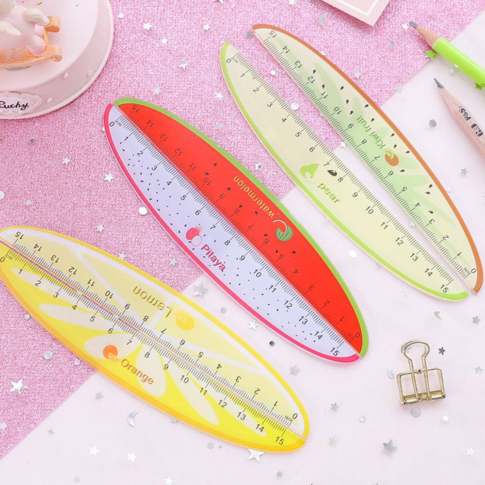 Fruit Ruler 15cm Cute Kawaii Plastic Ruler Fruit Ruler For Kid... – Grandado