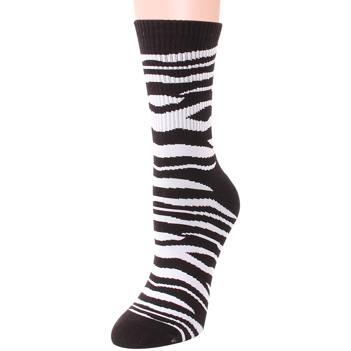 Harajuku kawaii søde sokker kvinder mejeri zebramønster bløde åndbare bomuldsstrømper ankelhøje afslappede behagelige sokker st.: Stil 7