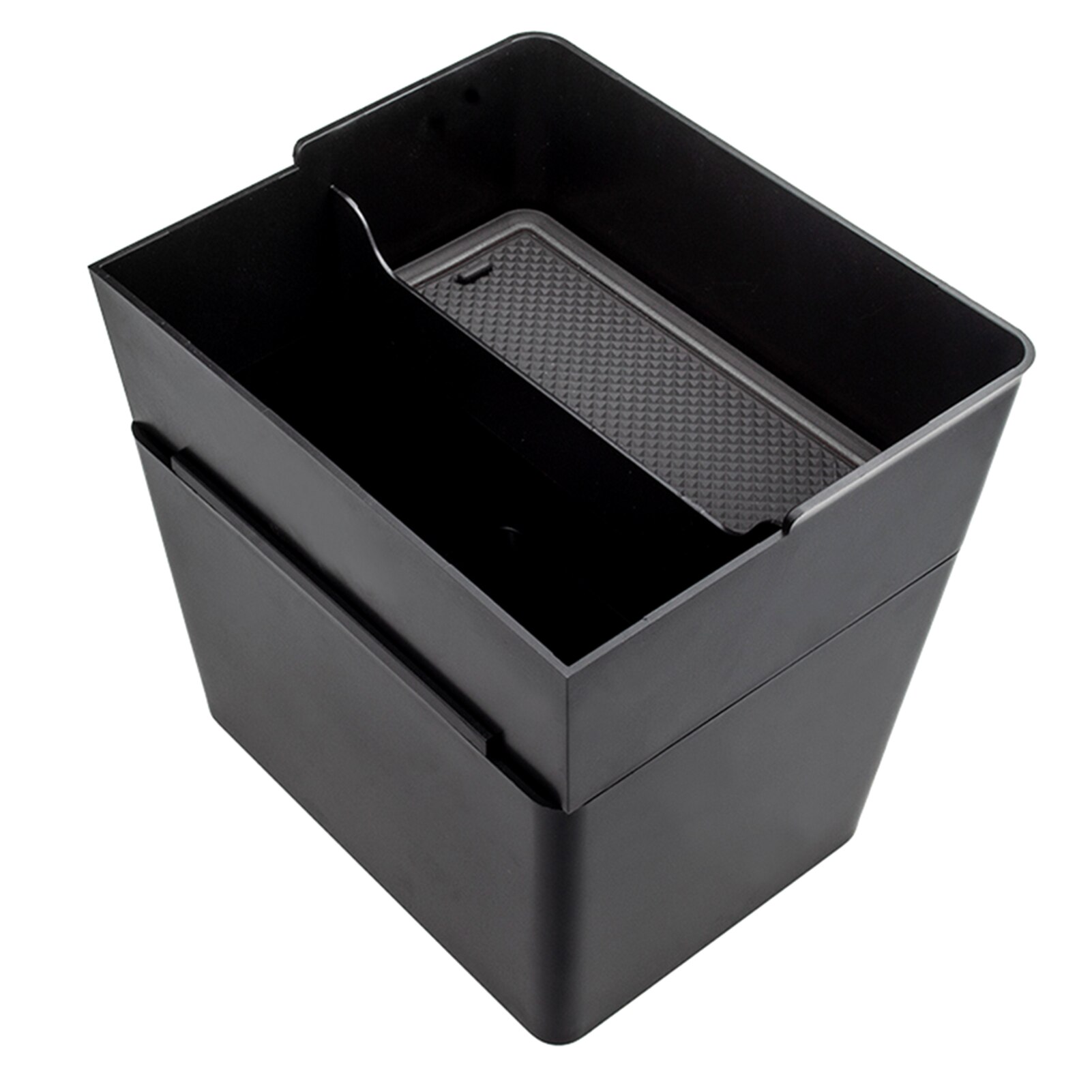 Dobbelt lag bil skraldespand affaldsholder opbevaringsboks midterkonsol organisator bakke container diverse til tesla model 3 y
