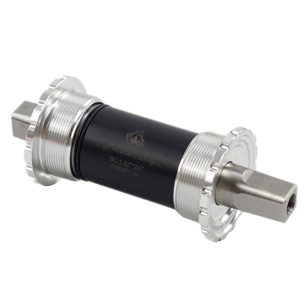 Aceoffix Titanium Bottom Bracket 119mm for Brompton 3SIXTY Floding Bike BSA Threaded Square Taper Bottom Bracket: Silver