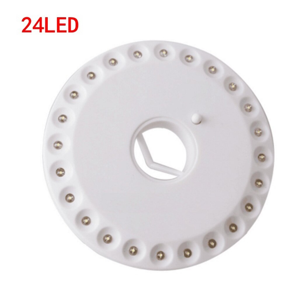 Carpa poste de luces Luz de Patio sombrilla duradera bombilla Led exterior jardín blanco Camping Luz de disco linterna portátil: 24LED