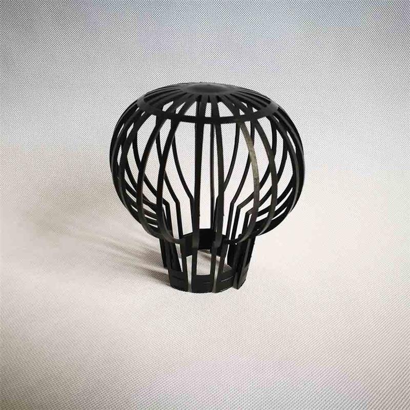 Plastikowa osłona rynny siatka sferyczna cienka praktyczna trwała osłona rynny czarna sferyczna konstrukcja