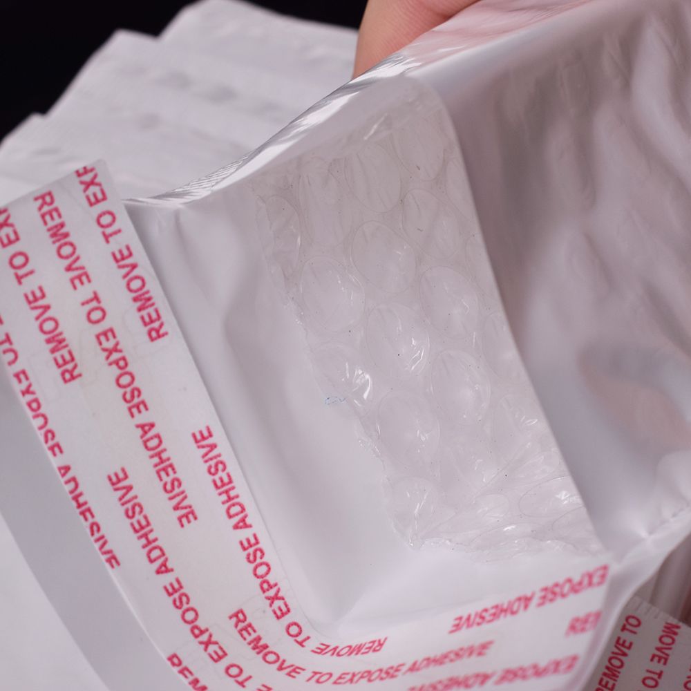 10 stk. 110*150mm hvide perlefilm poly boble mailers polstrede konvolutter selvforsegle kuvert boble postposer