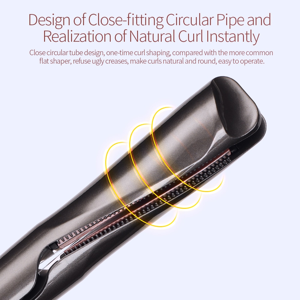 2 in 1 Twist Straightening Curling Iron Hair Straightner and Curler in One Dual Voltage Flat Irons