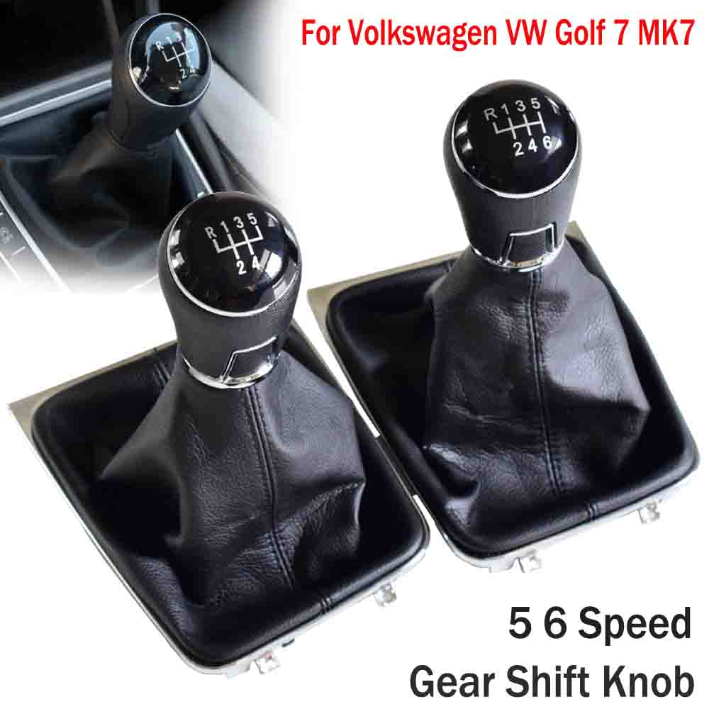 Til volkswagen golf 7 mk7 5 6 gear gearskifte komplet bil manuel stangskifterhåndtag håndbold støvtæt dæksel