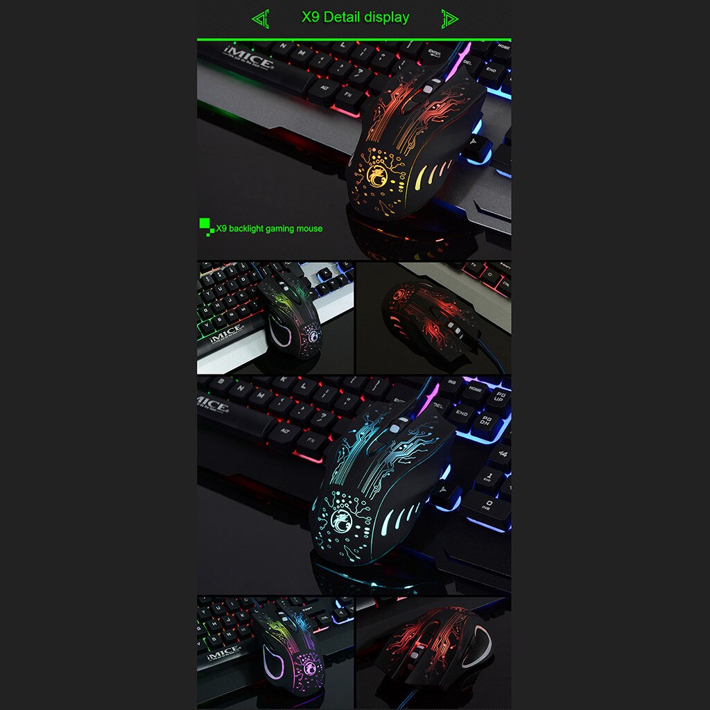 Wireless Keyboard Mouse Set Breathing Lights 104 Keys Backlight Games Keyboard And 2400 DPI Mouse For Desktop And Laptop