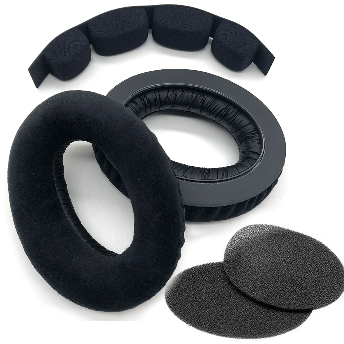 Replacement Velvet Foam headband Ear Pads earpads Cushions for Sennheiser HD545 HD565 HD580 HD600 HD650 Headphones Repair Parts