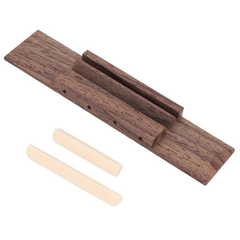 110mm Saddle Slotted Ivory Nut Replacement Practical Ukulele Bridge Set Home Rosewood Accessory DIY Universal
