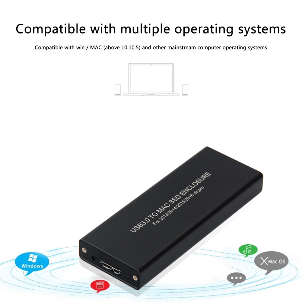 USB3.0 External SSD Cases Computer Enclosures Household Accessories for MacBook Air Pro Retina SSD
