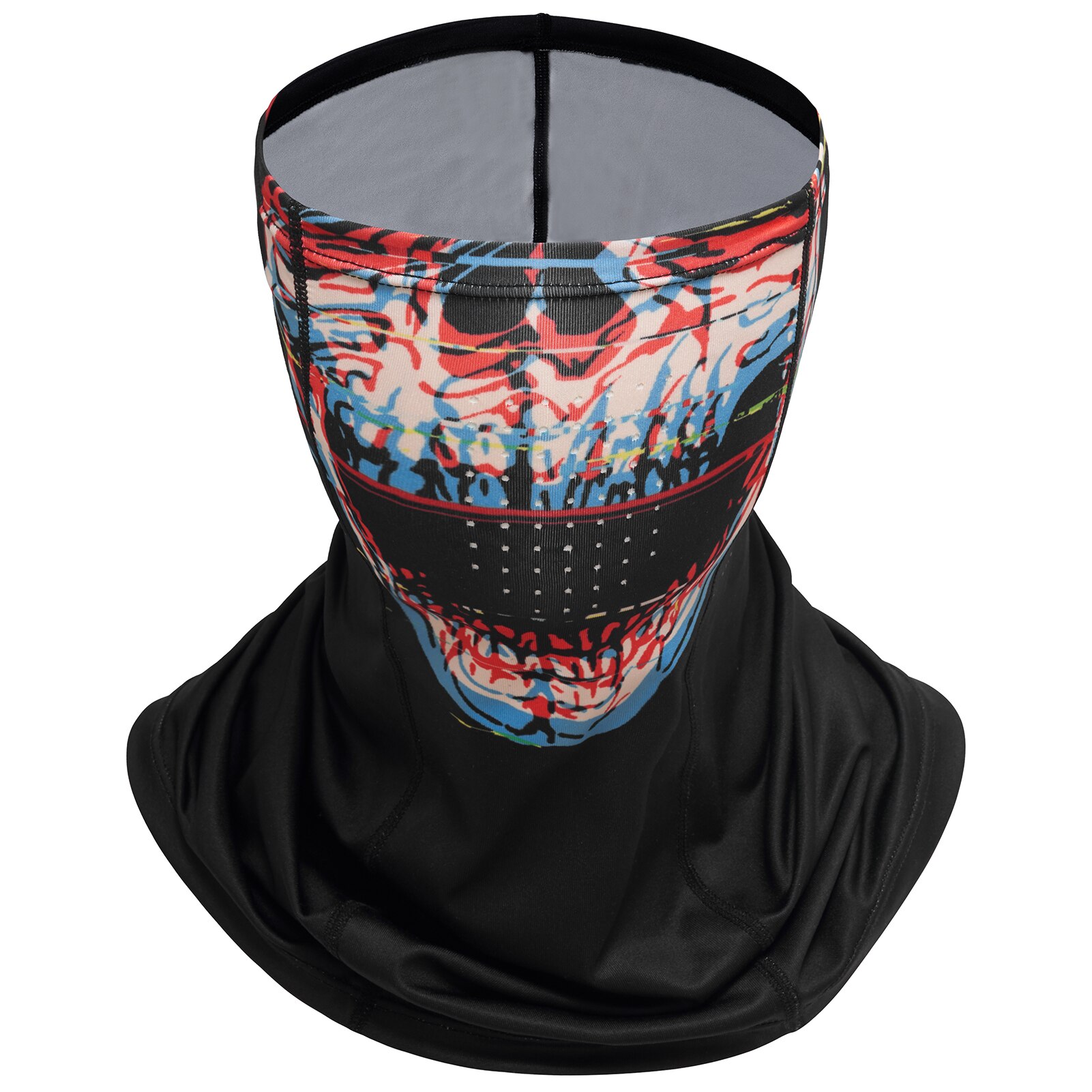 Bassdash Fishing Face Covering Sun Protection Cycling Neck Gaiter With Holes UPF50+: Skull