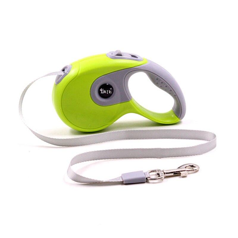 Duurzame hondenriem, automatisch intrekbaar, nylon hondenriem, uitschuifbaar, puppy-uitlaatlijn, hardlooplijn voor kleine en middelgrote honden, dierenbenodigdheden: Groente / 5m
