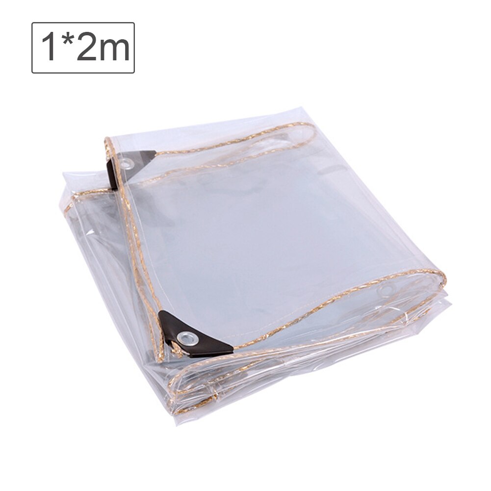 Tarvikkeet puutarhakasvi kokoontaitettava sadesuoja kasvihuone ulkopeite 0.4mm parveke vedenpitävä läpinäkyvä pvc anti-uv