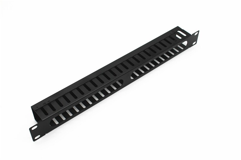 2 pcs Cable Gestão Organizer 1U engrossado aço Frio para 19 "gabinete de rack de rede 25 barracas 50 porta para patch panel ELINK