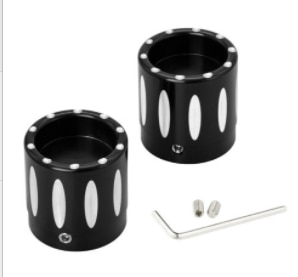 1 Pair Motorcycle Front Axle Nut Cover Cap Bolt For Harley Dyna Fat Bob Touring Electra Glide Road Glide Sportster Iron 883 1200: I