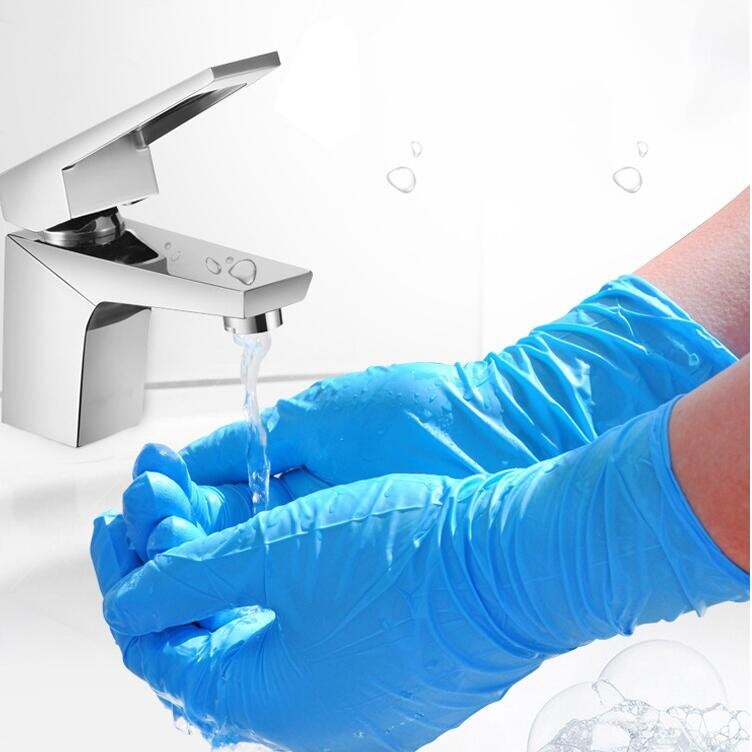 800/100PC Nitrile Disposable Gloves Waterproof Powder Free Latex Gloves For Household Kitchen Laboratory Cleaning Gloves