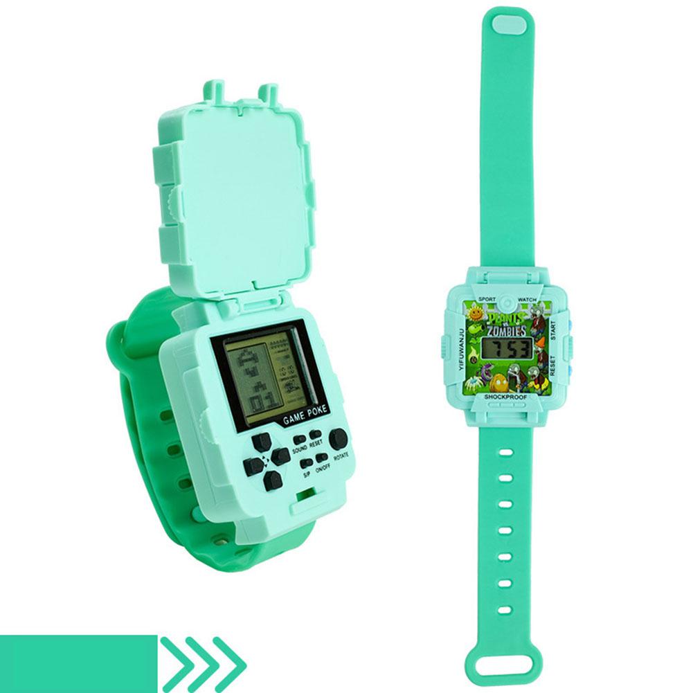 GloryStar Game Watch Electronic Watch Kids Retro Educational Puzzle Toy for Child: Green