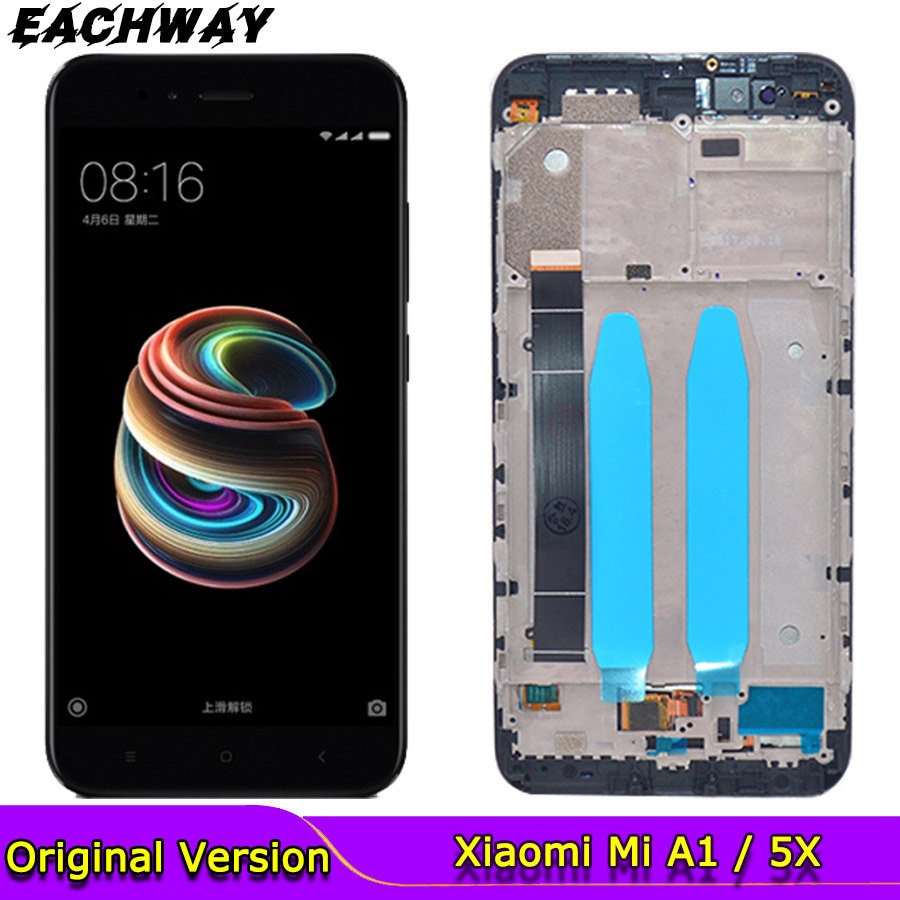 Xiaomi Mi 5X A1 Lcd Touch Screen Digitizer Vergadering Met Frame Voor Global Versie Vervanging Deel 5.5 "Xiaomi mi A1 Lcd