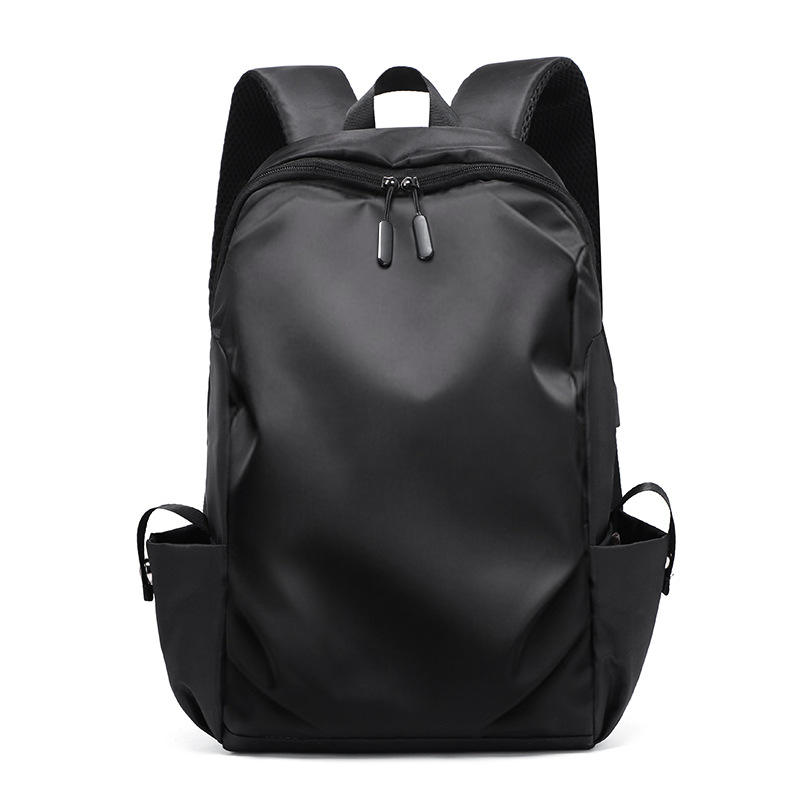 Large capacity waterproof laptop bag, hiking backpack, cycling backpack with USB interface for outdoor business trips: black color