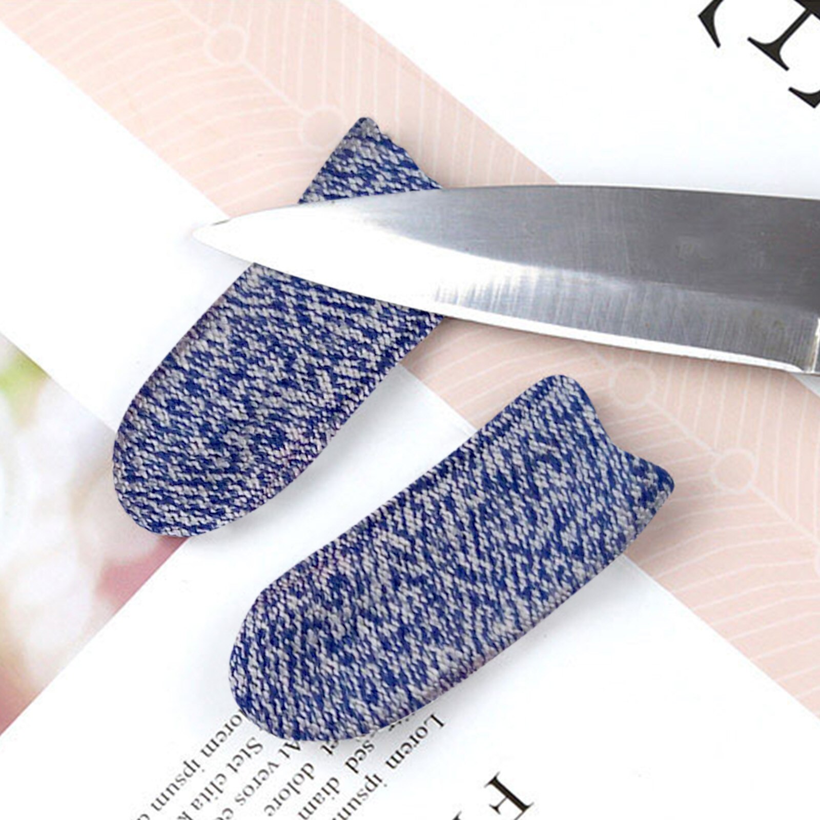 Funda de dedo resistente a cortes afilada, protección de dedo índice del pulgar, Mangas de seguridad para trabajo de corte, herramienta de tallado de pintura, 10 Uds.