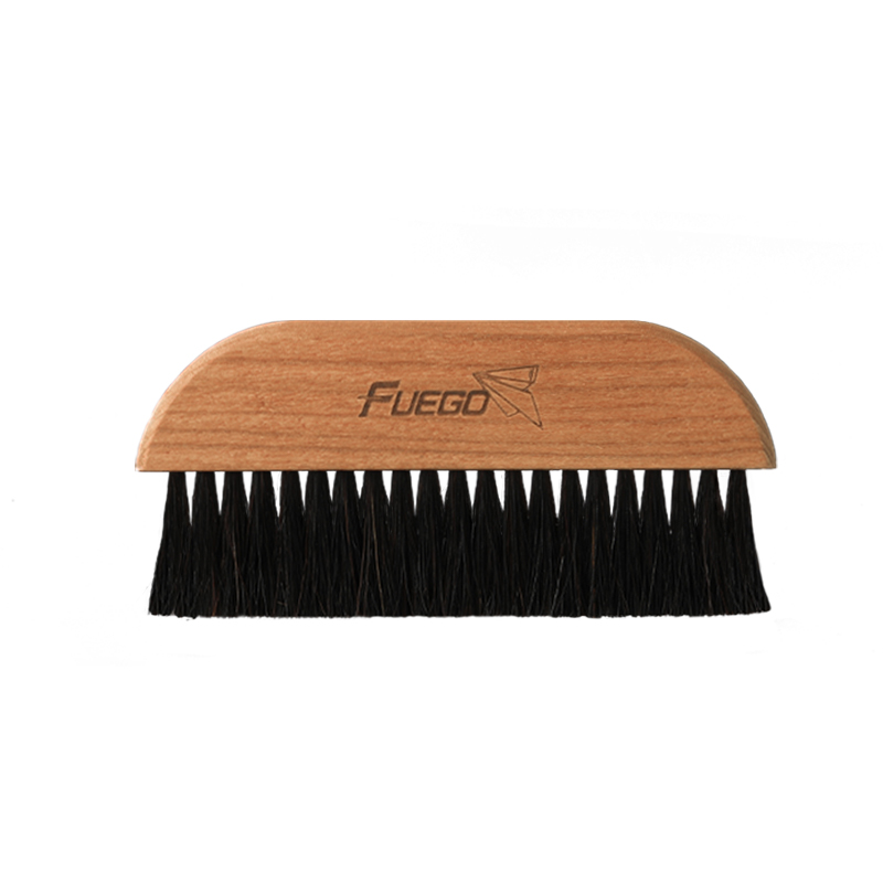 Fuego Cleaning Brush Espresso Machine Dusting Brush Wood Handle & Natural Bristles Coffee Bar Brushes Home Barista Accessories