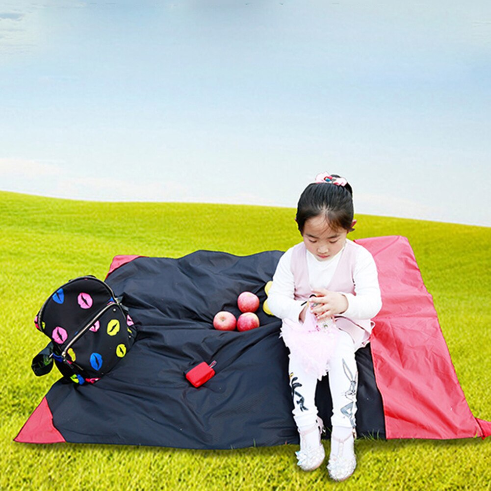 Waterproof Tent Floor Tarp Picnic Mat Ultralight Pocket Tent Footprints Beach Tarp with Sack for Camping Hiking 70*110cm