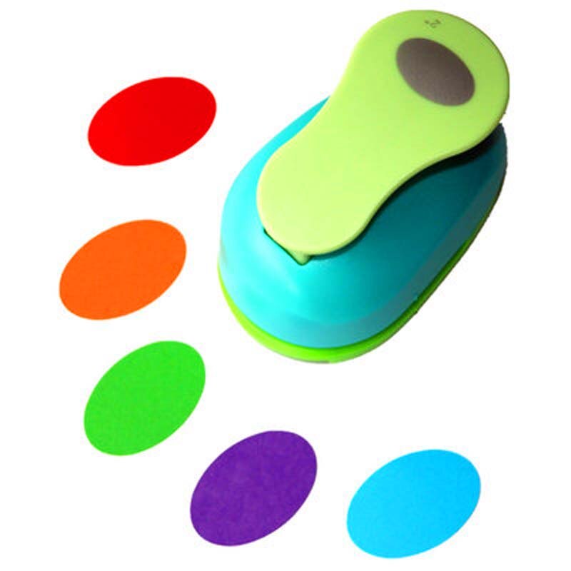 5cm pappersskärare дырокол hålstans cortador de papel cirkel hantverksstansare scrapbooking pappersstans furador perfurador flikstans: Oval