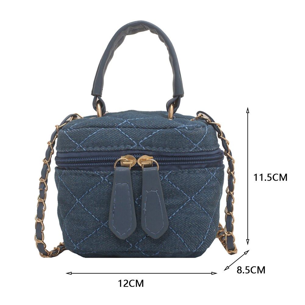Praktische Messenger Bags Top-Handvat Handtas Tote Telefoons Houder Vrouwelijke Satchel Kleine Portemonnee Voor Vrouwen Verjaardag: Dark Blue