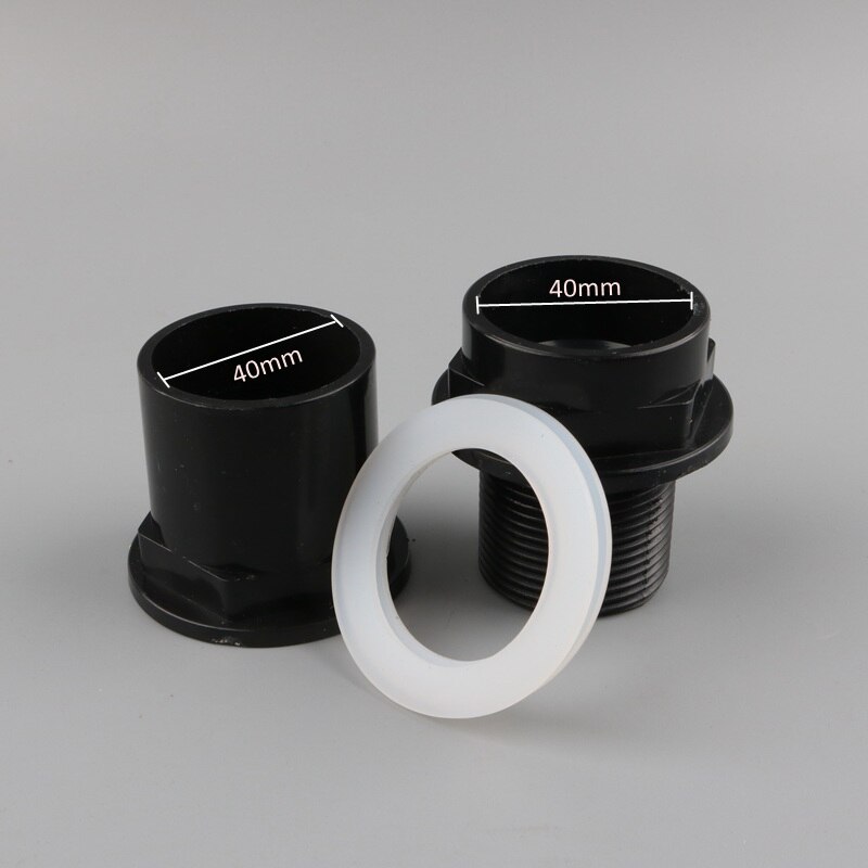 1pc up-cloud pvc 40mm stik til akvariet afløbsrør tilbehør akvarie drænsystem fittings 1 1/4 tommer gevindsamling