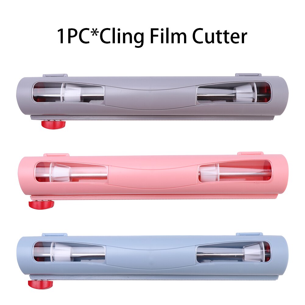 Home Food Wrapper Dispenser Preservation Foil Cling Film Cutter Sharp Portable Safe Practical Storage Holder ABS With Magnetic