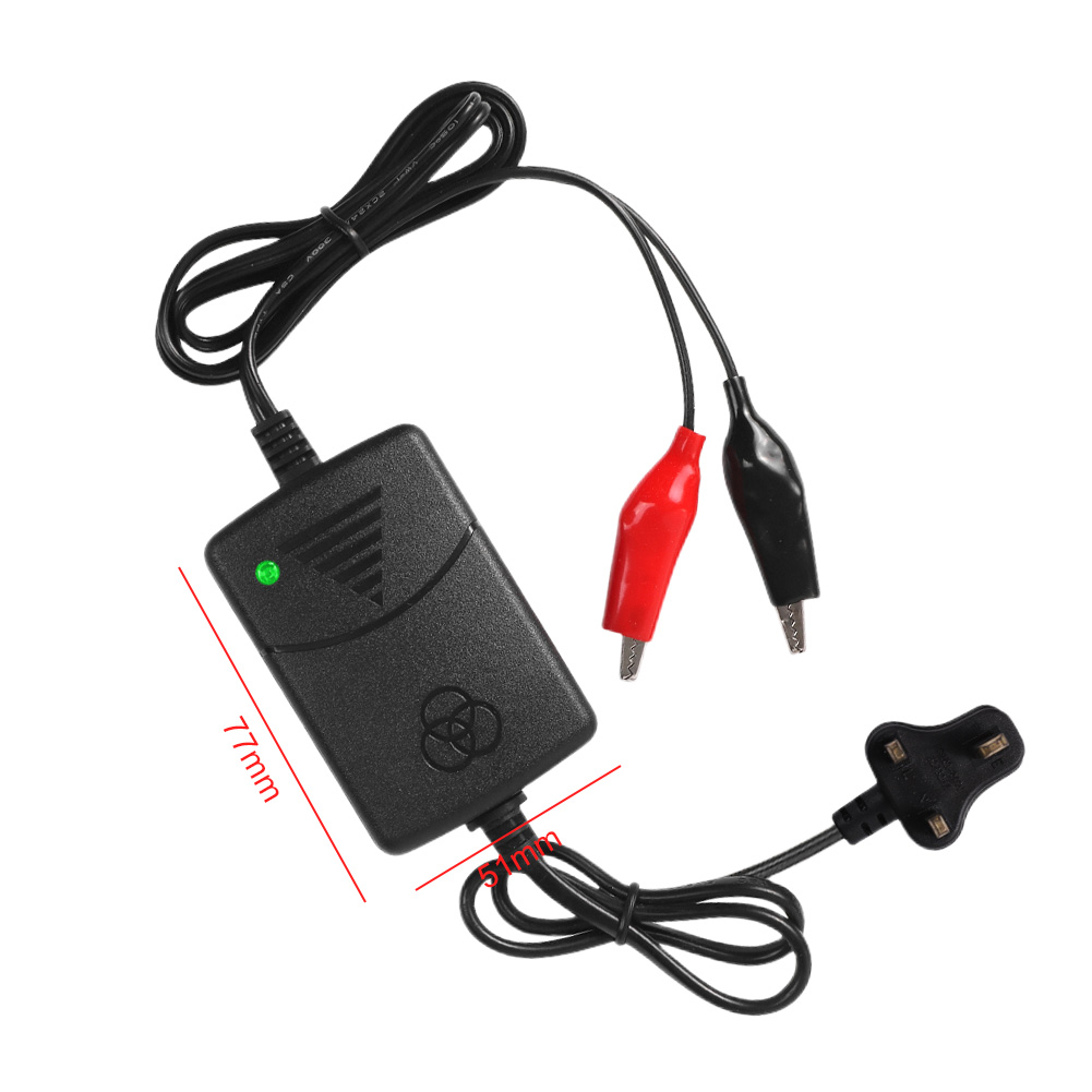 12V auto-acculader 1500MA intelligente reparatielader draagbare acculader voor loodzuuraccu voor 12V auto-motorfiets
