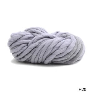 Super Omvangrijk Arm Breien Wol Roving Gebreide Deken Chunky Wol Garen Super Dikke Garen Voor Breien/Haken/Tapijt /hoeden: WHITE