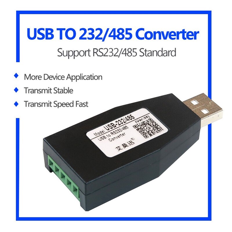 AMSAMOTION USB To RS232 RS485 USB Serial Communication Module Industrial Grade USB-232/485 Signal Converter