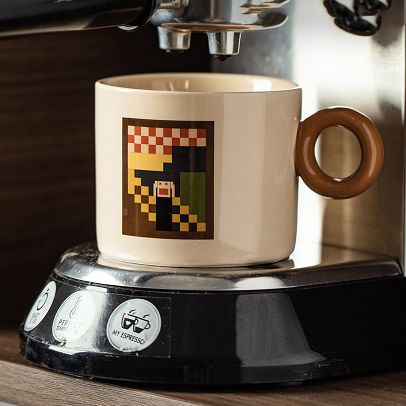Copos de café de luxo cerâmica criativa bonito serviços de café caneca de chá reutilizável chá da tarde conjunto de xícara de café