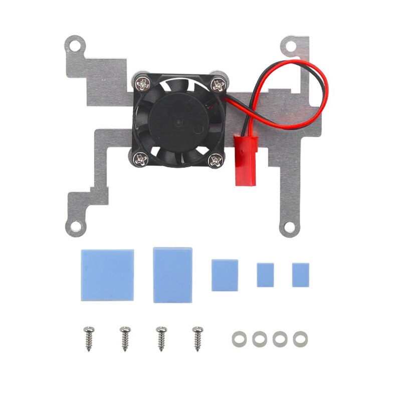 Fan Kühler mit Metall Halfter für Himbeere Pi 4B/3B + 3B 3,5-zoll berühren Bildschirm