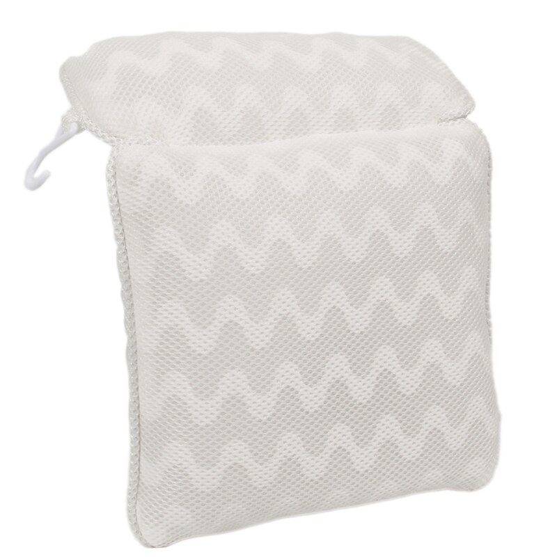 Oreiller de baignoire de luxe pour le soutien du cou et du dos, oreiller de baignoire ergonomique avec maille d'air 4D + 6 ventouses | Leroy Merlin