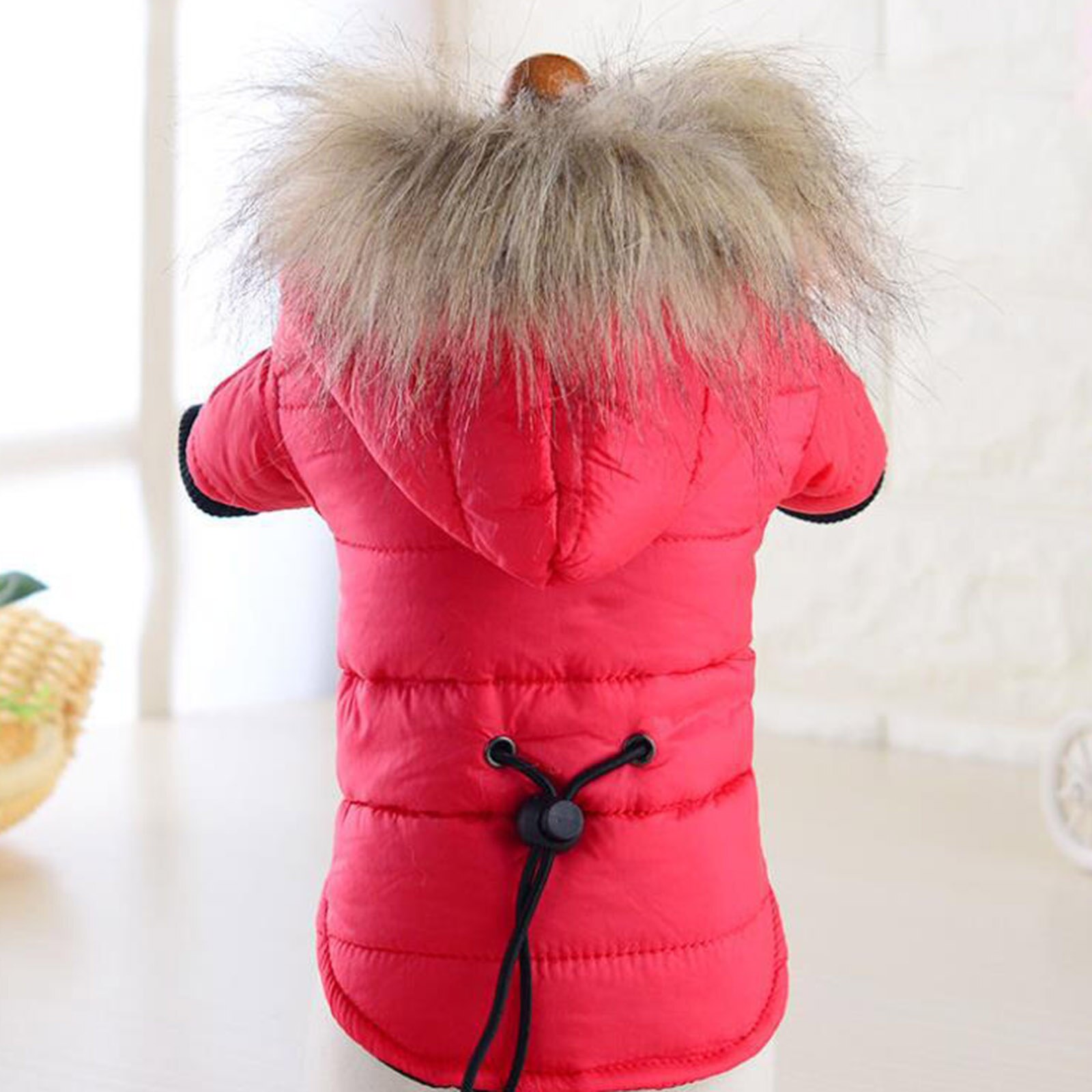 Manteau pour chien de compagnie vestes rembourrées en coton sweat à capuche chiot doux avec chapeau fournitures d'hiver HYD88