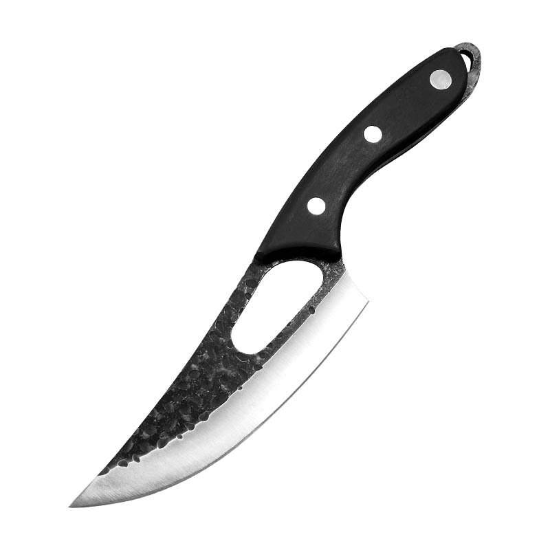 Hand Forged Boning Knife with Sheath Chef Knife Kitchen Knives Sharpener High Carbon Steel Cleaver Knife Multipurpose Knives: Boning knife 2