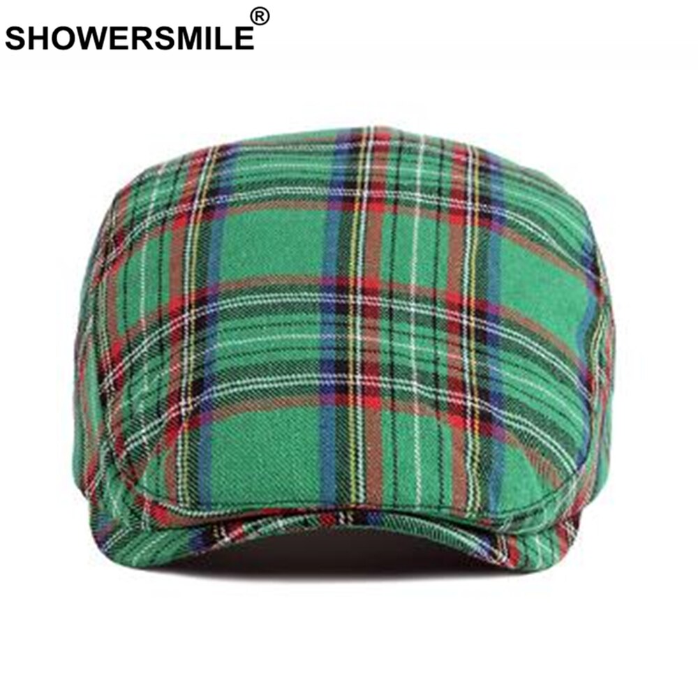 SHOWERSMILE Beret Hat British Style Flat Cap for Men Women Vintage Gatsby Newsboy Cap Spring Summer Driver Cabbie Hat